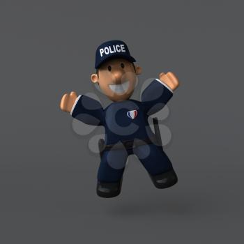 Police - 3D Illustration