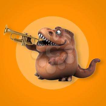 Fun Trex - 3D Illustration