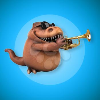 Fun Trex - 3D Illustration