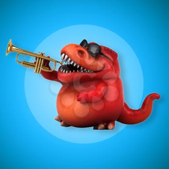 Fun Trex - 3D Illustration