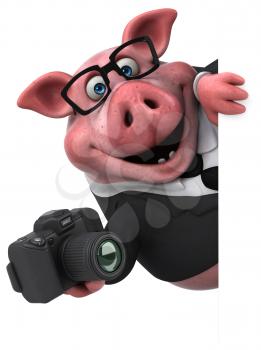 Fun pig - 3D Illustration