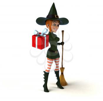 Sexy witch - 3D Illustration