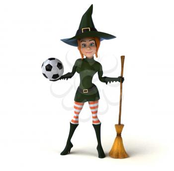 Sexy witch - 3D Illustration