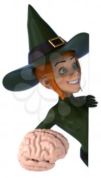 Sexy witch - 3D Illustration