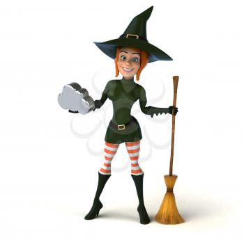 Sexy witch - 3D Illustration