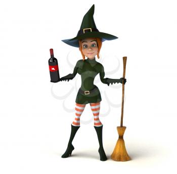 Sexy witch - 3D Illustration