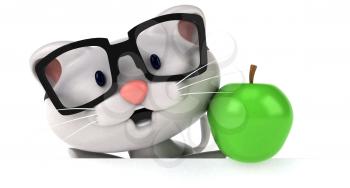 Fun cat - 3D Illustration