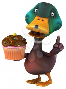 Fun duck - 3D Illustration