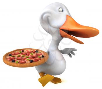 Fun duck - 3D Illustration