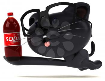 Fun cat - 3D Illustration