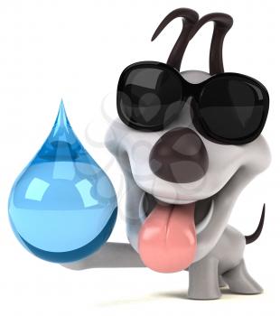 Fun dog - 3D Illustration