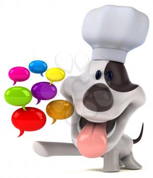 Fun dog - 3D Illustration