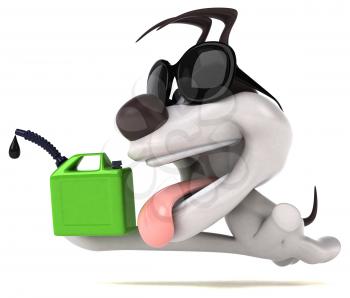 Fun dog - 3D Illustration