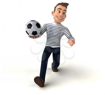 Fun 3D cartoon casual character