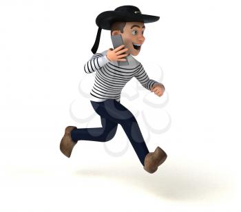 Fun 3d cartoon breton character