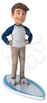 3D cartoon character fun teenager