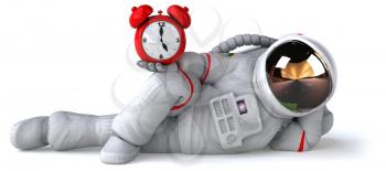 Fun astronaut - 3D Illustration