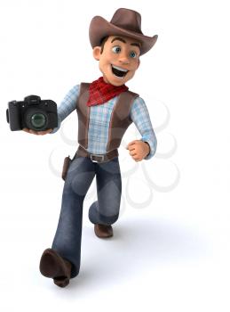 Fun Cowboy - 3D Illustration