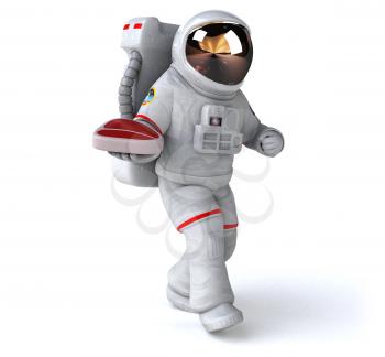 Fun astronaut - 3D Illustration