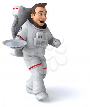 Fun astronaut - 3D Illustration