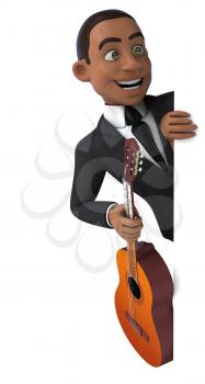 Fun businessman - 3D Illustration