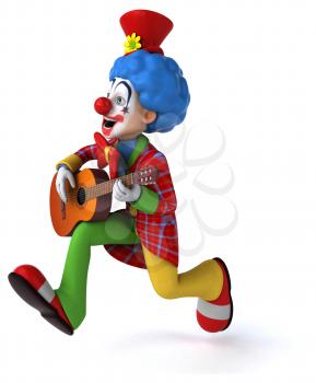 Fun clown - 3D Illustration