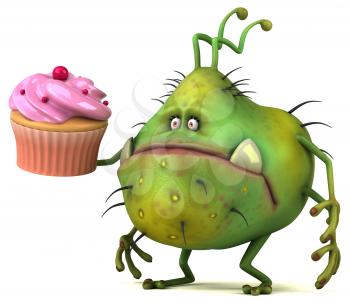 Fun germ - 3D Illustration