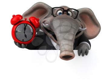 Fun elephant - 3D Illustration