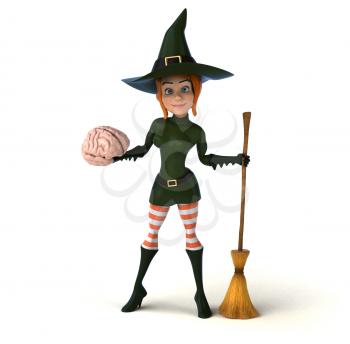 Sexy witch - 3D Illustration