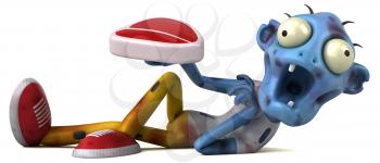 Fun zombie - 3D Illustration