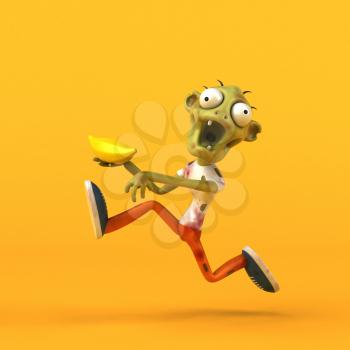 Fun zombie - 3D Illustration