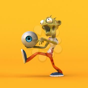 Fun zombie - 3D Illustration