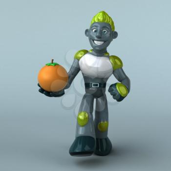 Green Robot - 3D Illustration