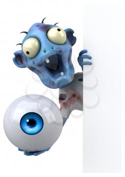 Fun zombie - 3D Illustration