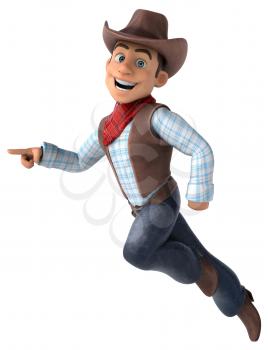 Fun Cowboy - 3D Illustration