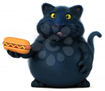 Fun cat - 3D Illustration