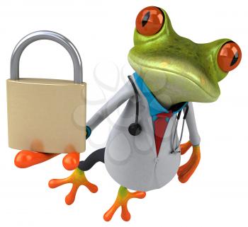 Frog doctor - 3D Illustration