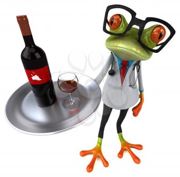 Frog doctor - 3D Illustration