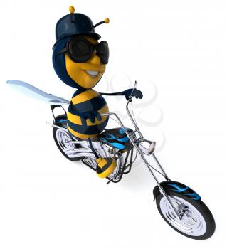 Fun bee - 3D Illustration