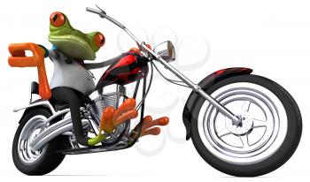 Fun frog - 3D Illustration