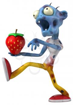 Fun zombie - 3D Illustration