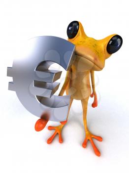 Fun frog - 3D Illustration