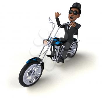 Fun businessman - 3D Illustration