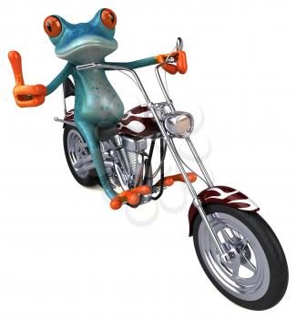 Fun frog - 3D Illustration