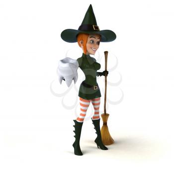 Sexy witch - 3D Illustration