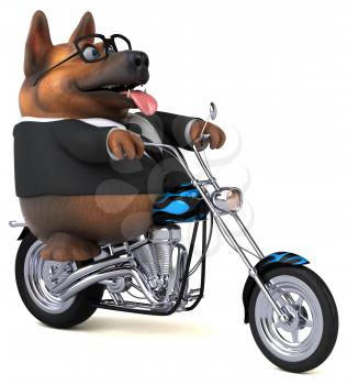 German shepherd dog - 3D Illustration