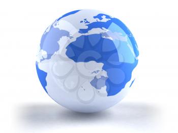 Royalty Free 3d Clipart Image of a Globe