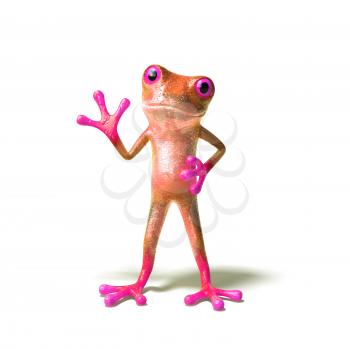 Royalty Free 3d Clipart Image of a Frog