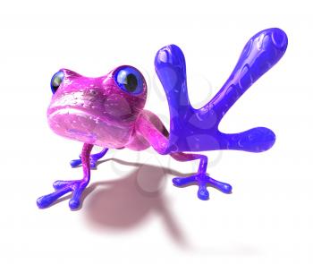 Royalty Free 3d Clipart Image of a Frog