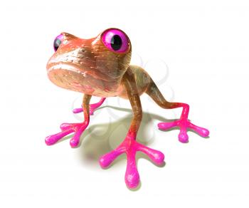 Royalty Free 3d Clipart Image of a Frog